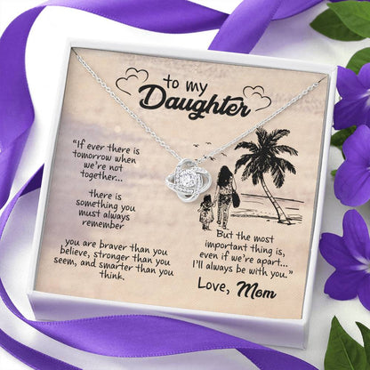 I'LL ALWAYS BE WITH YOU - CARD Love Knot Neclace