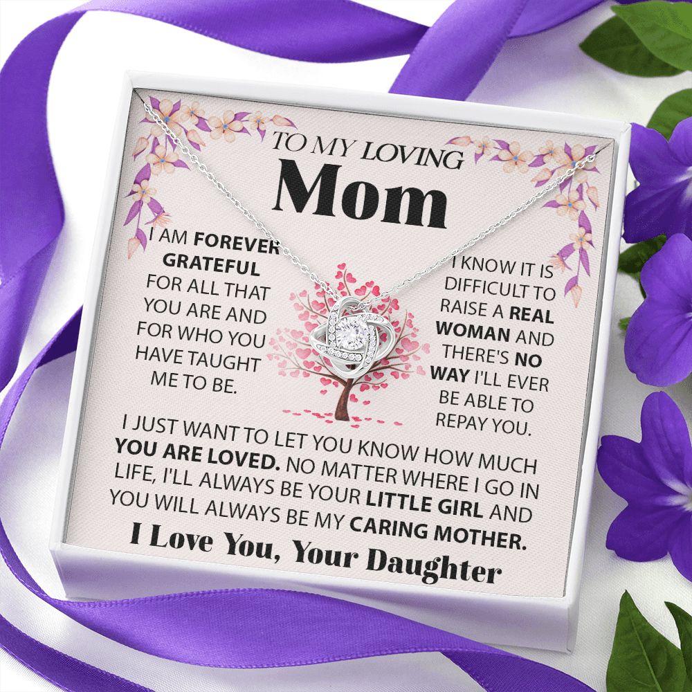 Loving Mom Love Knot Neclace