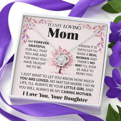 Loving Mom Love Knot Neclace