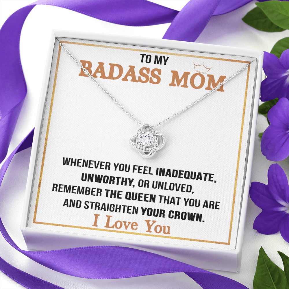 Badass Mom Love Knot Neclace