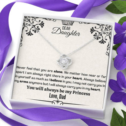 Badass Daughter (91) Love Knot Neclace