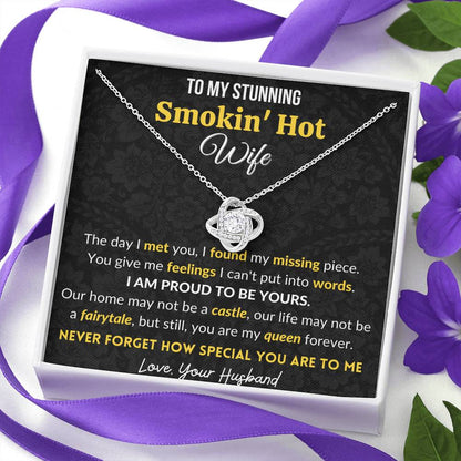 Gift for wife Love Knot Necklace Never Forget how special you are to me