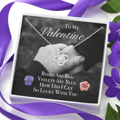 ROSES ARE RED Love Knot Neclace