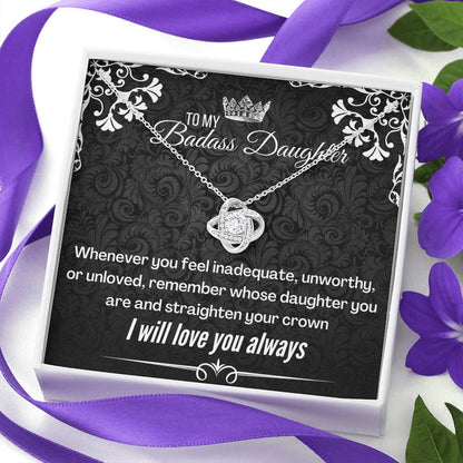 Badass Daughter (88) Love Knot Neclace