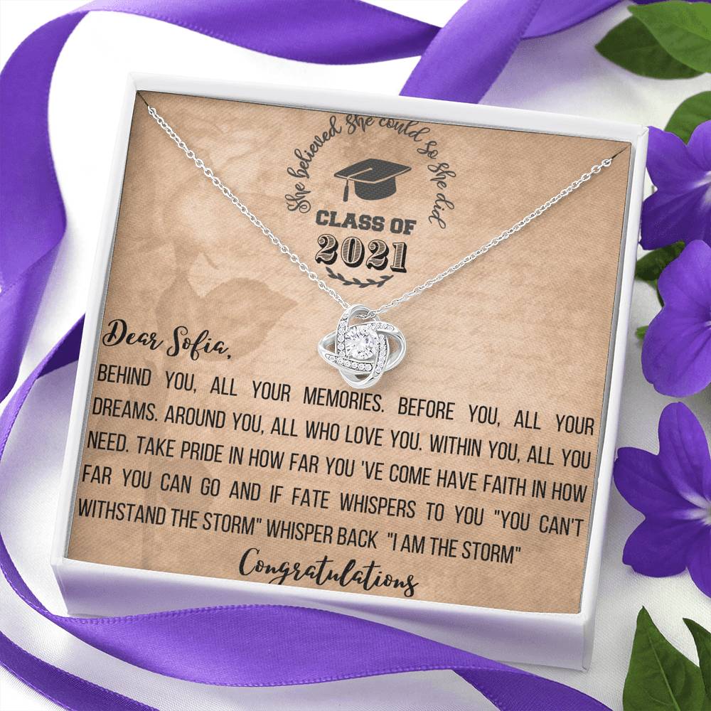 Personalized Graduation Gift For Class of 2021 Behind you all your memories