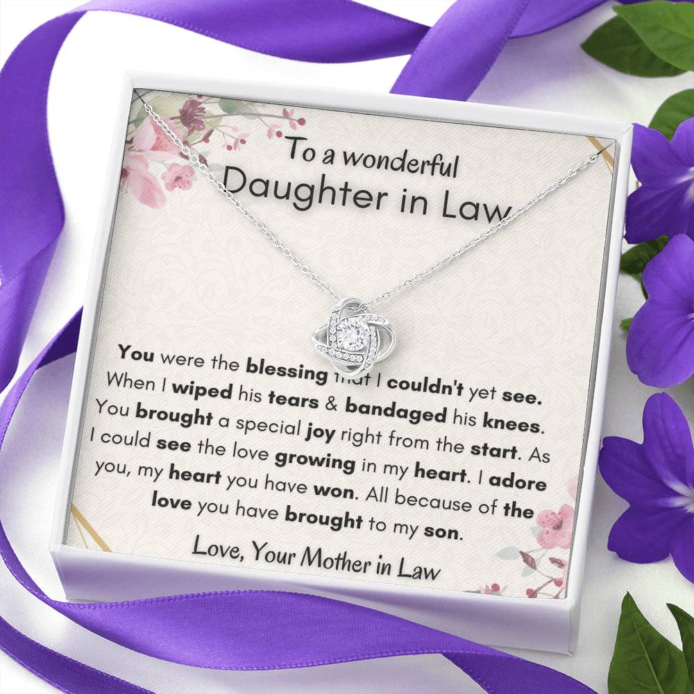 Gift for Daughter in law - You were the blessing - from mother in law