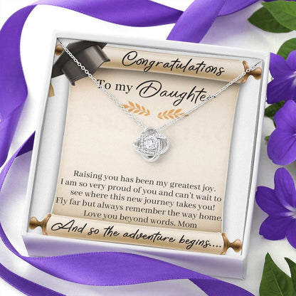 Graduation Gift For Daughter Loveknot Necklace
