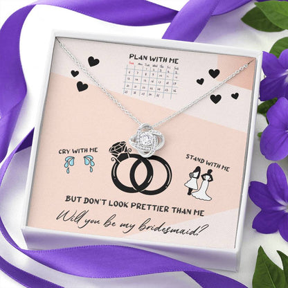 DON'T LOOK PRETTIER - CARD Love Knot Neclace