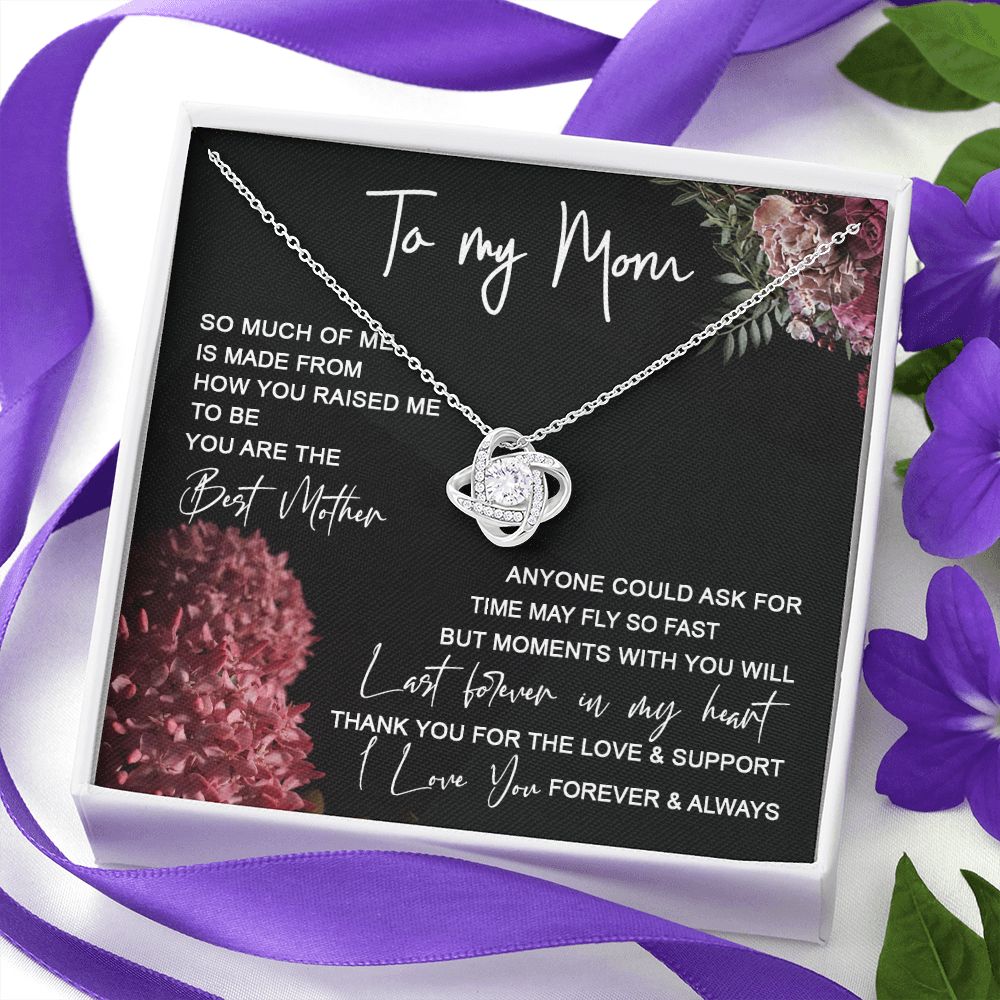 Mom - Last Forever In My Heart Love Knot Neclace