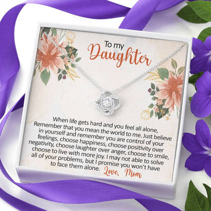 Mom to Daughter 4 Love Knot Neclace