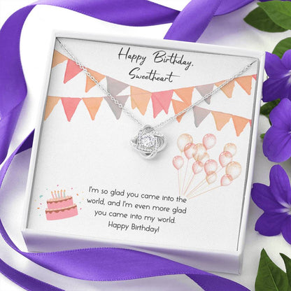 INTO MY WORLD - CARD Love Knot Neclace