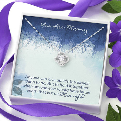 STRENGTH - CARD Love Knot Neclace