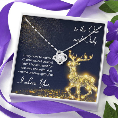 TO THE ONE AND ONLY Love Knot Neclace