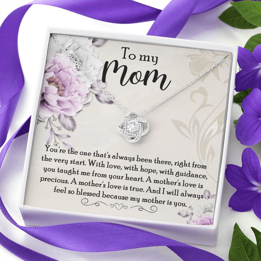 Because My Mother Is You Love Knot Neclace