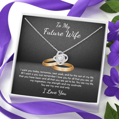 YOU ARE MY ONE AND ONLY - CARD Love Knot Neclace