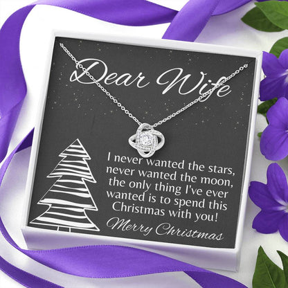 STARS AND MOON Love Knot Neclace