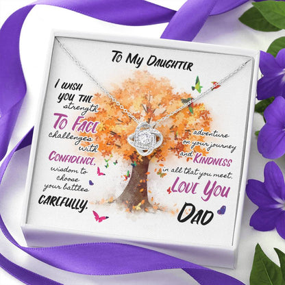 WISH YOU THE STRENGTH - CARD Love Knot Neclace