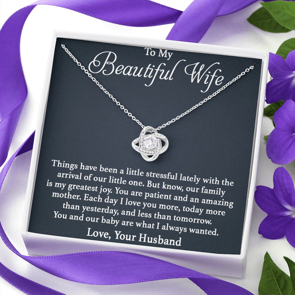 To My Beautiful Wife - Our Family Love Knot Neclace