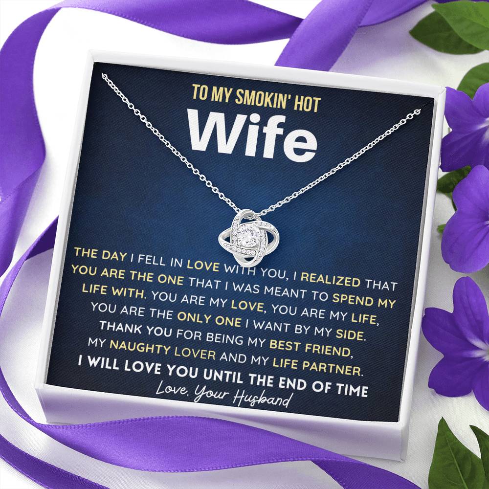 Gift for Wife - Thank You! - Love Knot Necklace