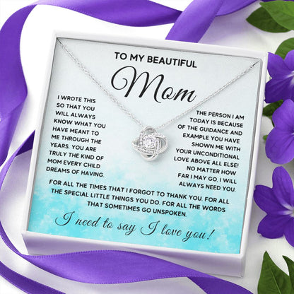 To My Beautiful Mom - Heartfelt gift for mom