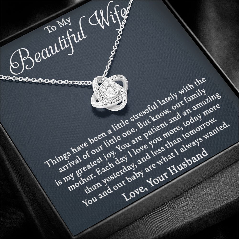 To My Beautiful Wife - Our Family Love Knot Neclace
