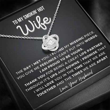 Gift for Wife - Thank you - Love Knot Necklace