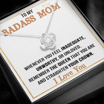 Badass Mom Love Knot Neclace