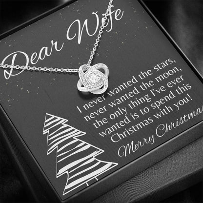 STARS AND MOON Love Knot Neclace