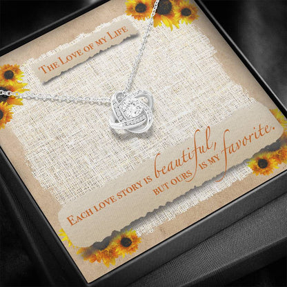 EACH LOVE STORY Love Knot Neclace