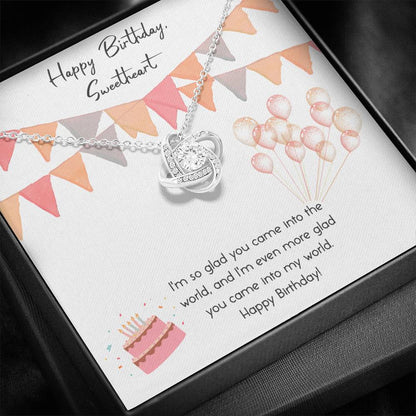 INTO MY WORLD - CARD Love Knot Neclace