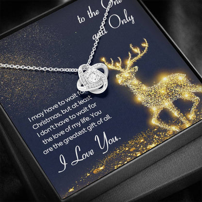 TO THE ONE AND ONLY Love Knot Neclace