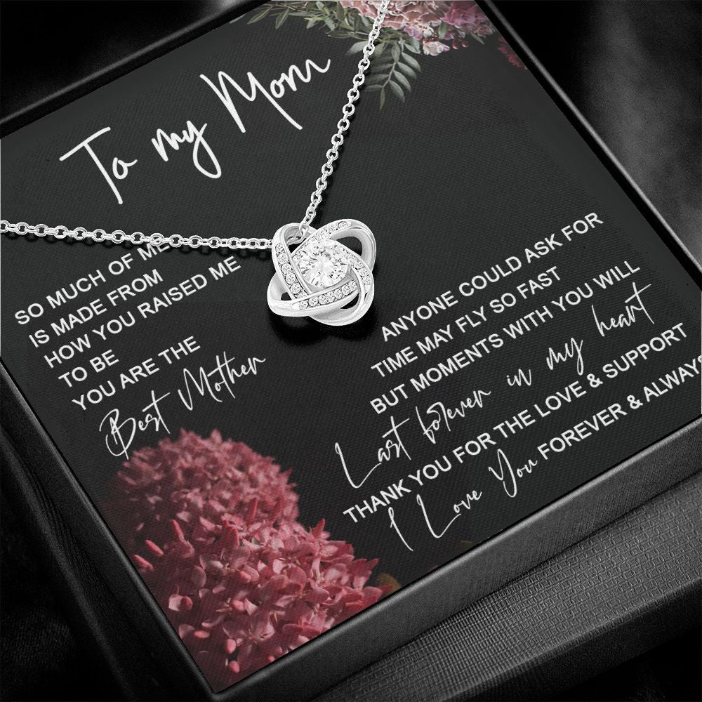 Mom - Last Forever In My Heart Love Knot Neclace