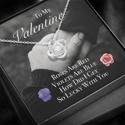 ROSES ARE RED Love Knot Neclace