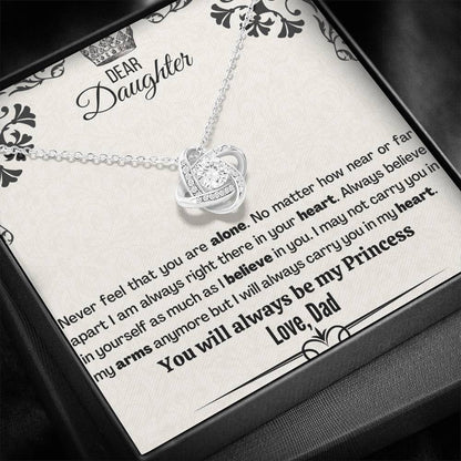 Badass Daughter (91) Love Knot Neclace