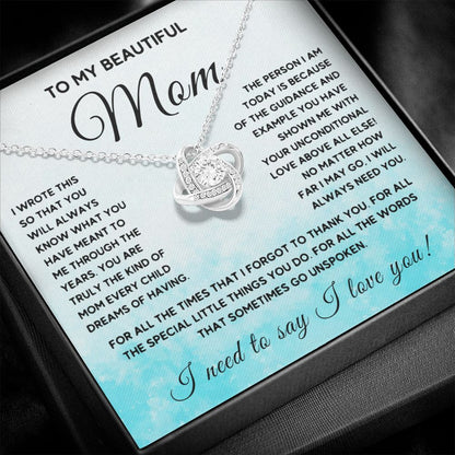 To My Beautiful Mom - Heartfelt gift for mom