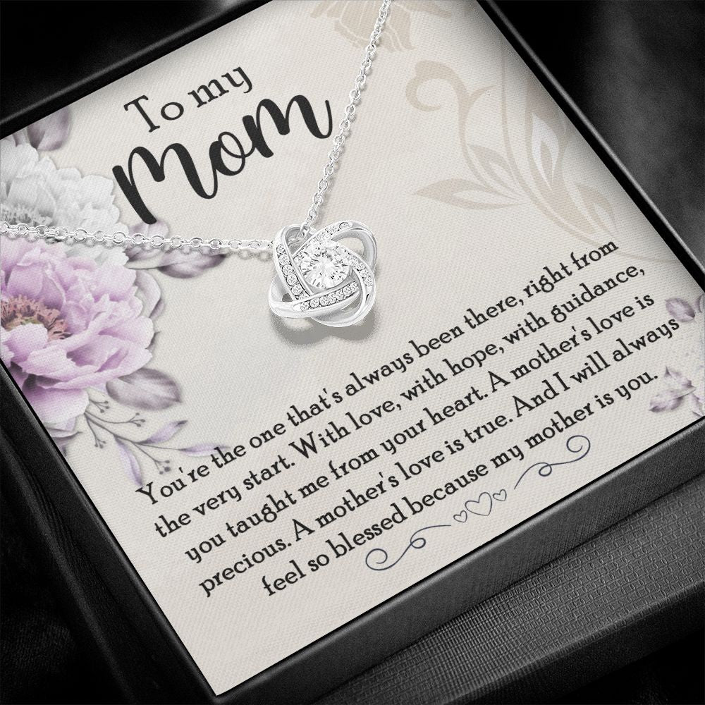 Because My Mother Is You Love Knot Neclace