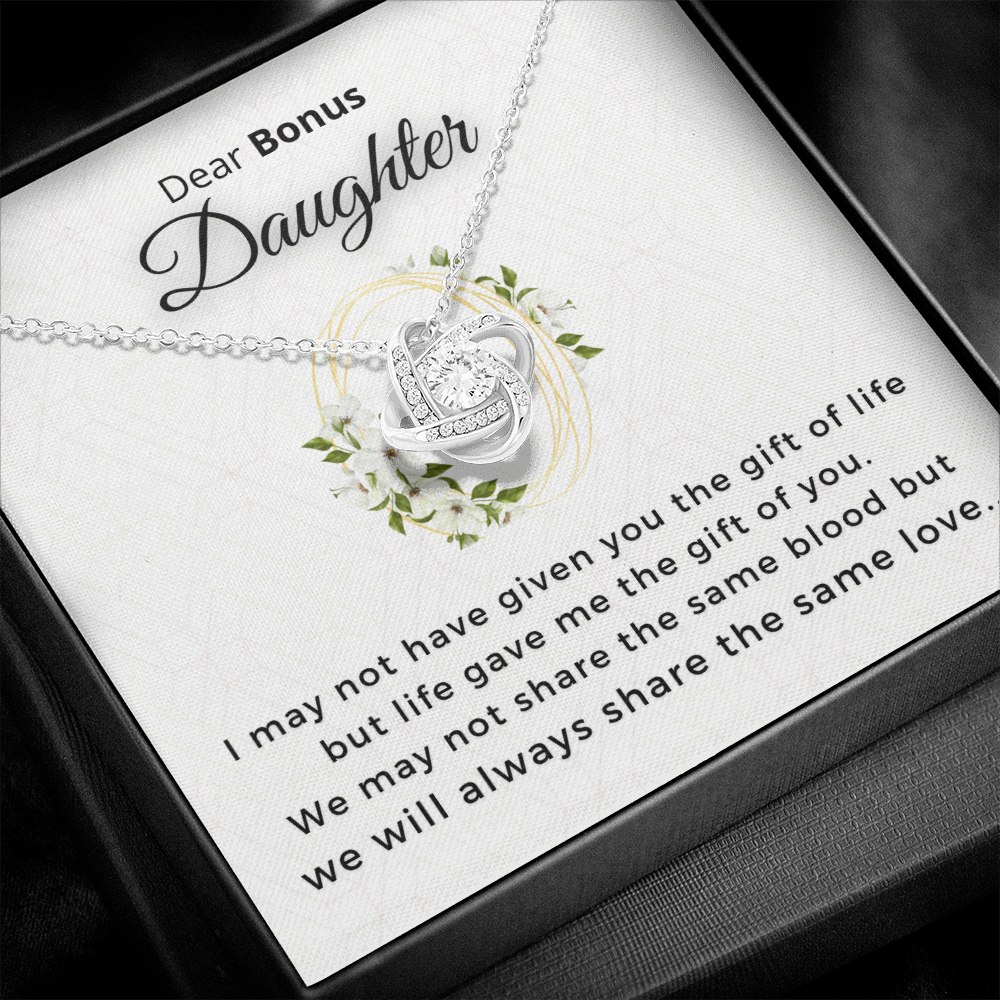 Bonus Daughter Necklace Loveknot