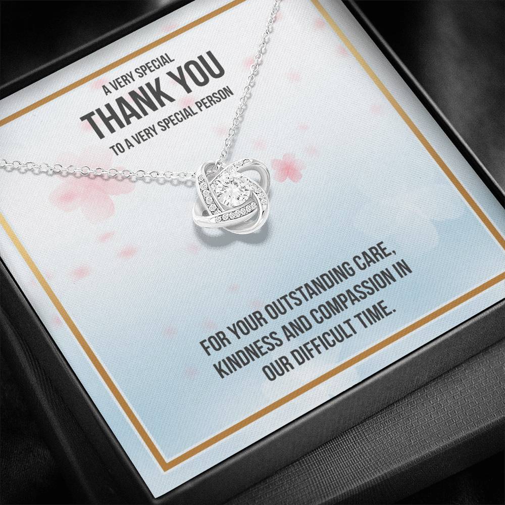 A VERY SPECIAL THANK YOU - CARD Love Knot Neclace