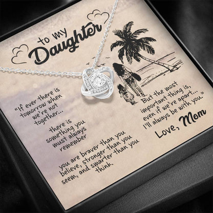 I'LL ALWAYS BE WITH YOU - CARD Love Knot Neclace