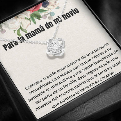 Para la mujer más especial, mi mami (1) Love Knot Neclace