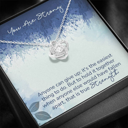 STRENGTH - CARD Love Knot Neclace