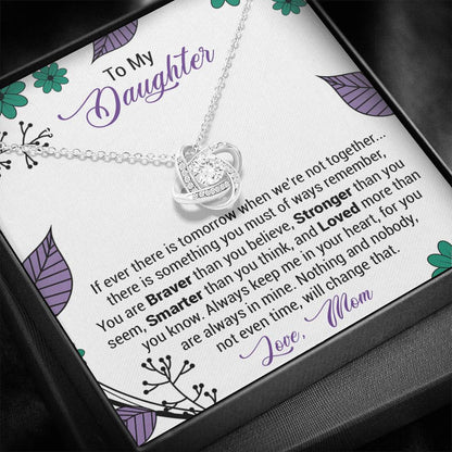 Mom to Daughter 2 Love Knot Neclace