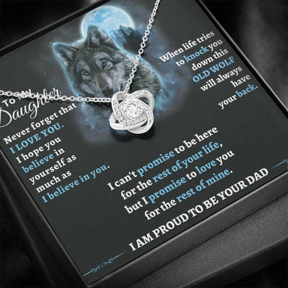 Gift for Daughter from Dad - This old wolf will always have your back