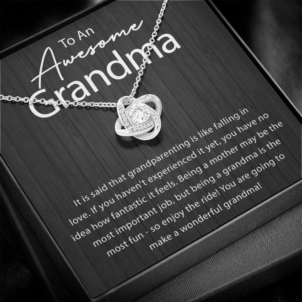 Being a Grandma is the Most Fun Love Knot Neclace