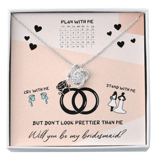DON'T LOOK PRETTIER - CARD Love Knot Neclace