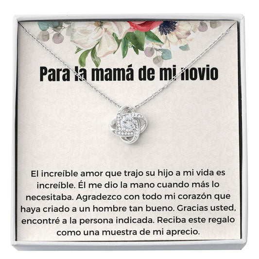 Para la mujer más especial, mi mami (3) Love Knot Neclace