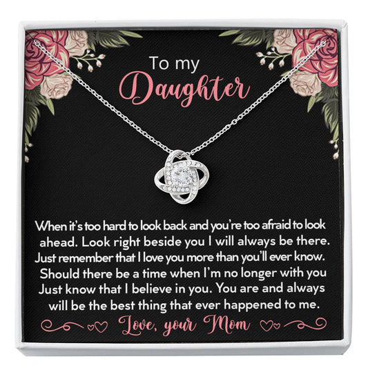 Mom to Daughter 3 Love Knot Neclace