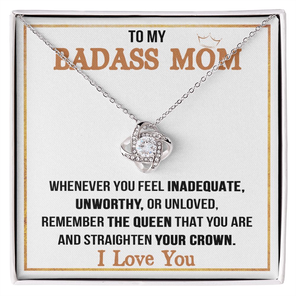 Badass Mom Love Knot Neclace