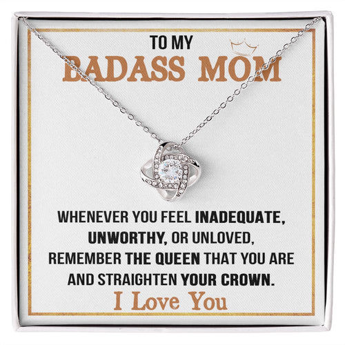 Badass Mom Love Knot Neclace