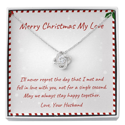 ALWAYS STAY HAPPY TOGETHER Love Knot Neclace